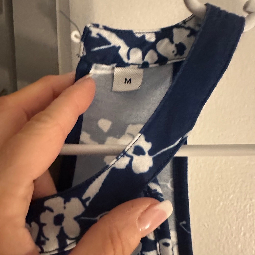 Blue & white flower dress